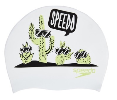 Детская шапочка Speedo Slogan Print Кактус - вид 1 миниатюра